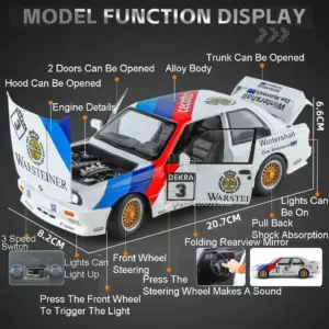 1:24 Scale BMW M3 Racing Model for Collectors 13 Se4e3af0445004699b52bde7f0d887b21p