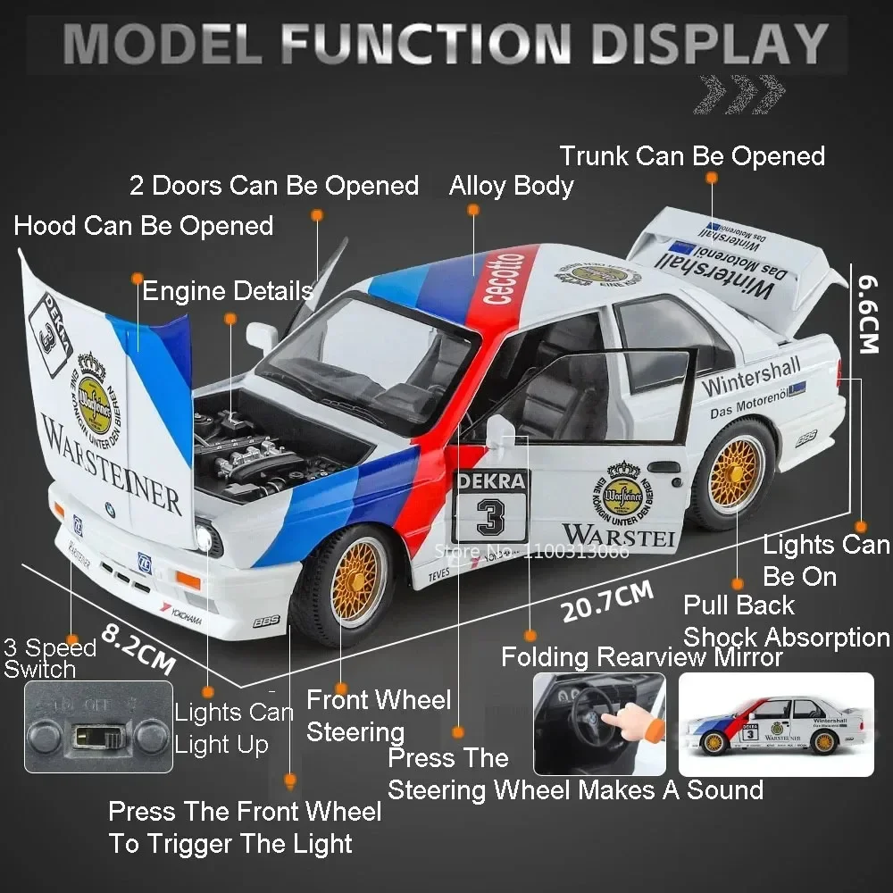 1:24 Scale BMW M3 Racing Model for Collectors 4 1:24 Scale BMW M3 Racing Model for Collectors - Image 4