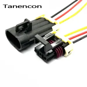 3 Pin Black Metri-Pack Connectors Set of 3 12 Se4e828016c8b400b9f4d5972cedc02ede