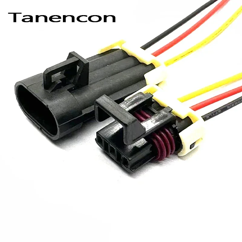 3 Pin Black Metri-Pack Connectors Set of 3 3 3 Pin Black Metri-Pack Connectors Set of 3 - Image 3