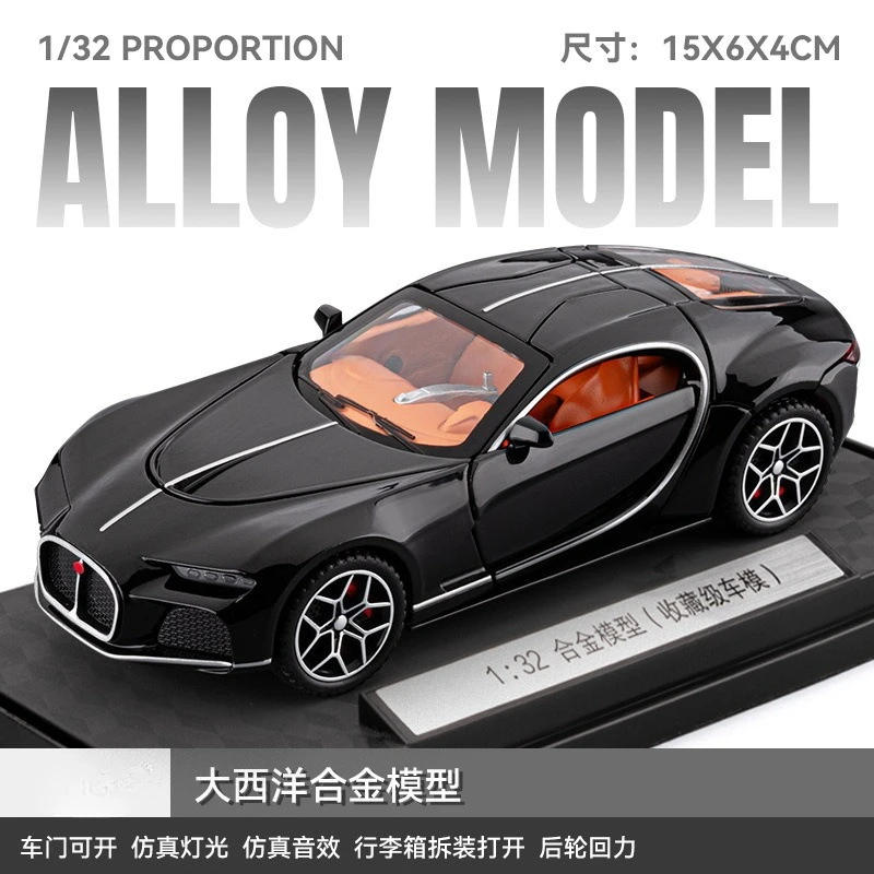 1:24 Scale Black Diecast Sports Car Model 8 1:24 Scale Black Diecast Sports Car Model - Image 8