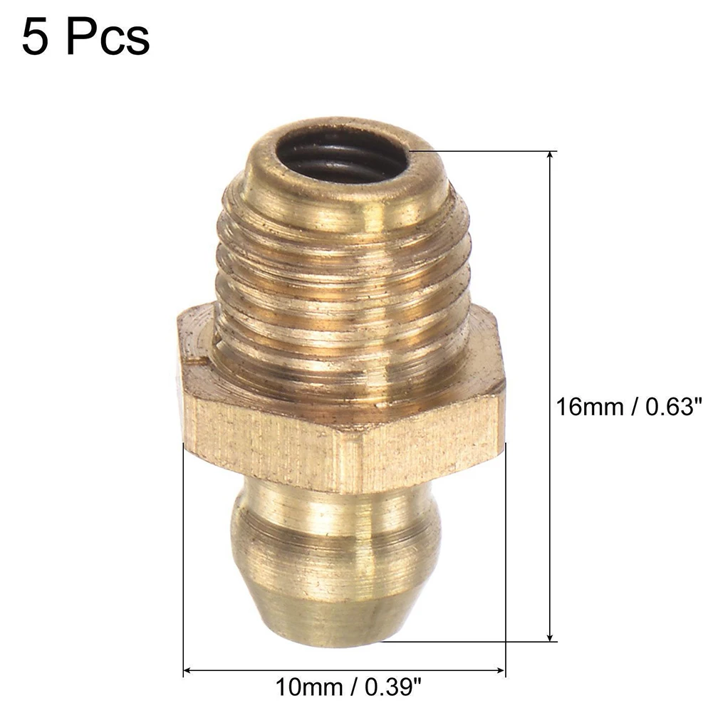 Brass Grease Fittings Set for Machinery 3 Brass Grease Fittings Set for Machinery - Image 3