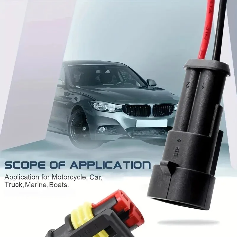 Waterproof 2-Pin Vehicle Connector Set 3 Waterproof 2-Pin Vehicle Connector Set - Image 3