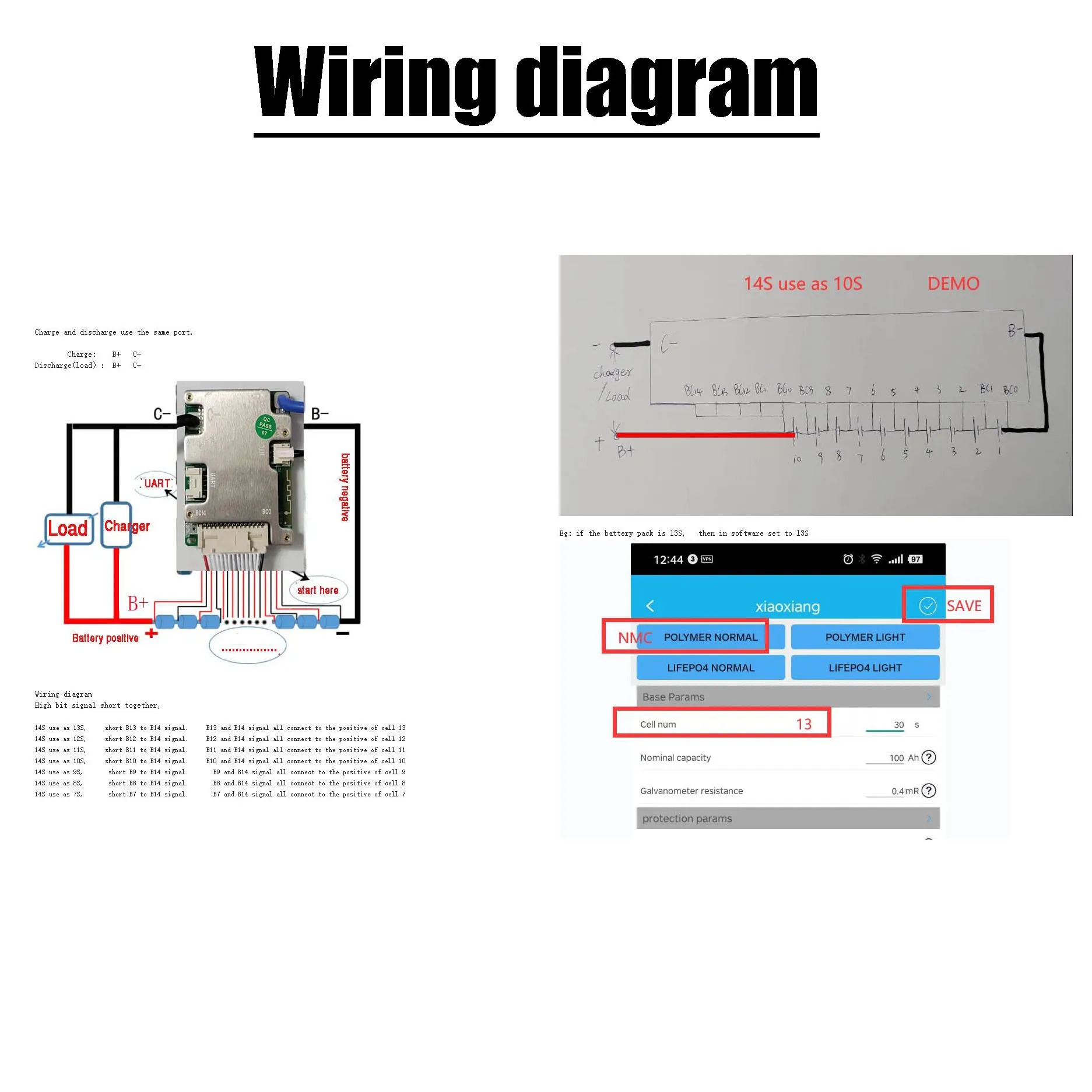 Bluetooth Lithium Battery Protection Board 7S-14S 4 Bluetooth Lithium Battery Protection Board 7S-14S - Image 4