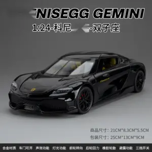 1:24 Gemera GT Diecast Model in Silver 14 Se550d17b59ea4fe291464f1abb1c1d483