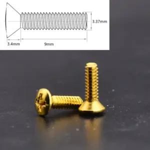 High-Quality Guitar Switch Screws 3.37mm Pack 17 Se58d791578c34d3d9d8aa552c4c0088aN