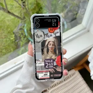 Retro Vintage Collage Phone Case for Samsung Z Flip 17 Se59f374711a142508d097e435c84d78eA