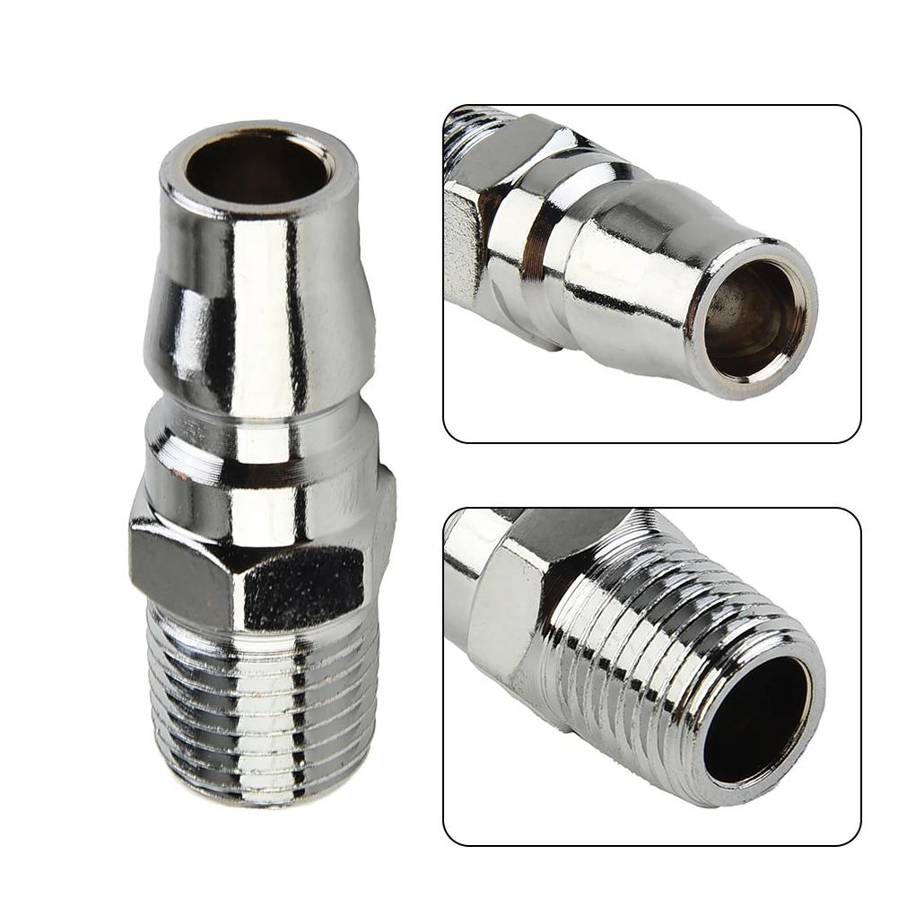 Steel Male Air Hose Fitting 1/4 inch BSP, 50mm 2 Steel Male Air Hose Fitting 1/4 inch BSP, 50mm - Image 2