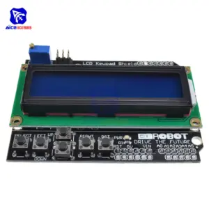Dual-Color 16x2 LCD Keypad Shield for Microcontrollers 14 Se5dd3851c2a143f9b1c180f4583ea564X