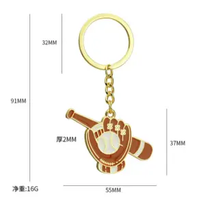 Gold Baseball Gloves Keychain for Men and Women 13 Se5e08ced30d945228a98c088e2e98073F