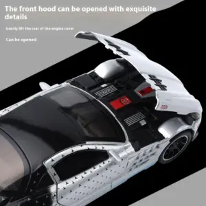 1/32 Scale Metal Sports Car Model in Silver 9 Se6202af588a84025a978961c7eb526a4h
