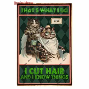 Vintage Hair Stylist Metal Tin Sign 20x30 cm 16 Se62c953230e74d149b0449b820a58f678
