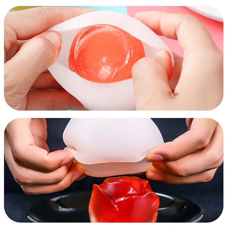 Elegant Rose-Shaped Ice Mold for Drinks 3 Elegant Rose-Shaped Ice Mold for Drinks - Image 3