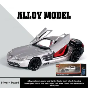 1:24 Scale Alloy Sports Car Model in Red, Silver, or Black 15 Se652c7a58f7b457d90edad92706d741dp
