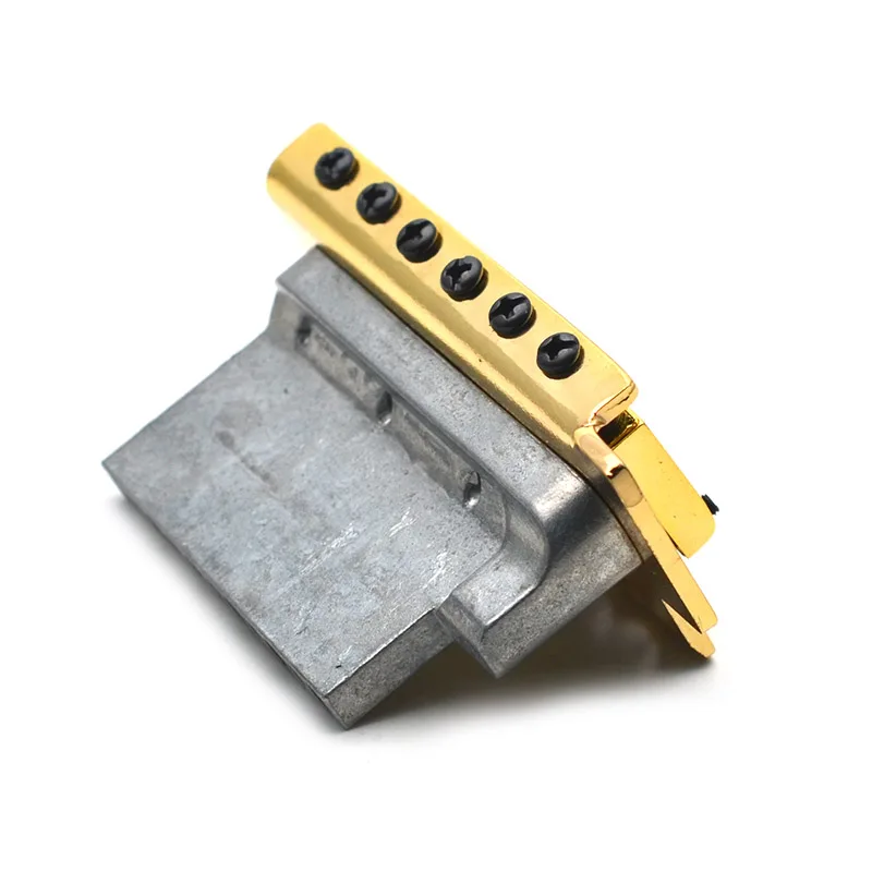 Gold Finish 6-String Tremolo Bridge System 2 Gold Finish 6-String Tremolo Bridge System - Image 2