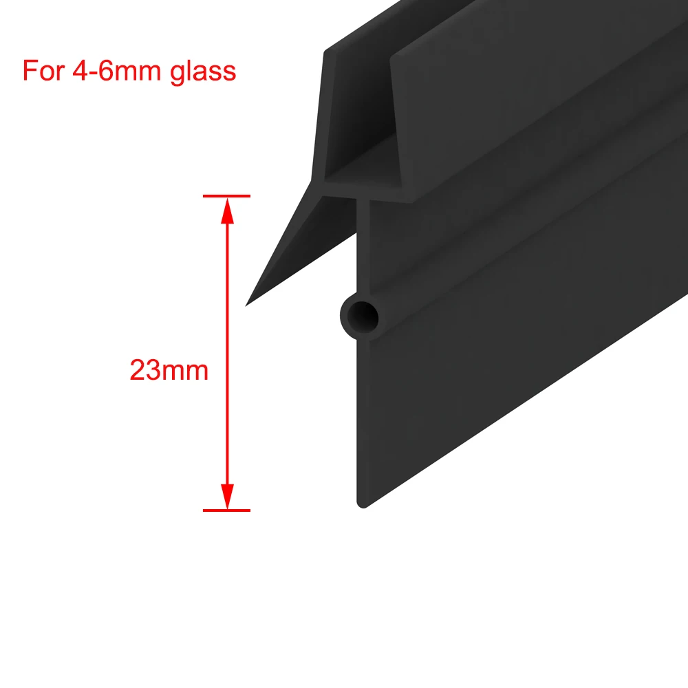 Transparent Shower Door Seal Strip for 4-6mm Glass 8 Transparent Shower Door Seal Strip for 4-6mm Glass - Image 8