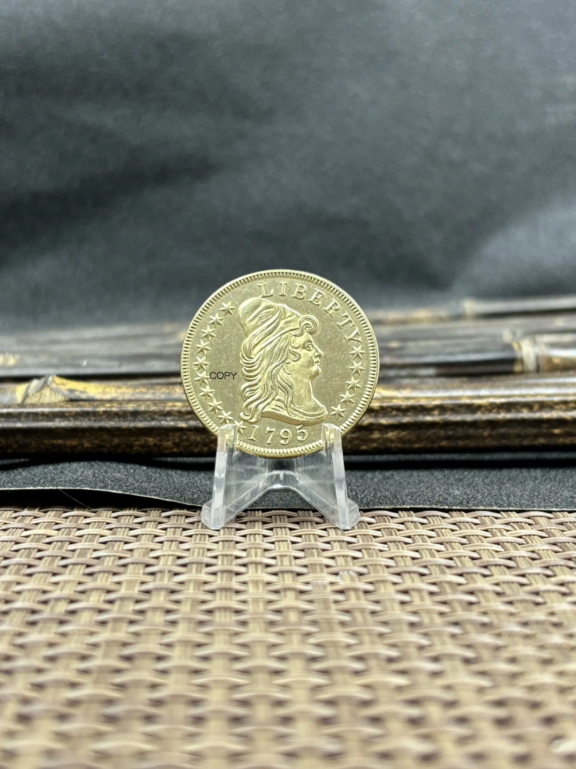 Vintage Gold Replica Coin of 1795 3 Vintage Gold Replica Coin of 1795 - Image 3