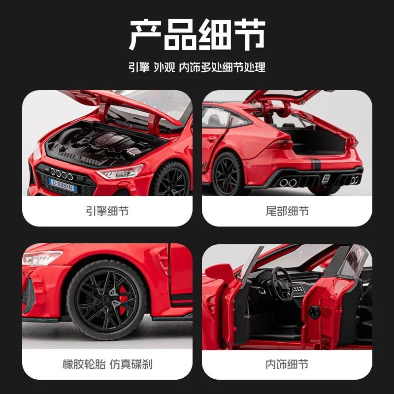 1:32 RS7 Sports Car Diecast Model 3 1:32 RS7 Sports Car Diecast Model - Image 3
