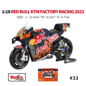 2023 Red Bull KTM Motorcycle Model 1:18 Scale 13 Se6a2a540364544da992fcc6d6a343b0af