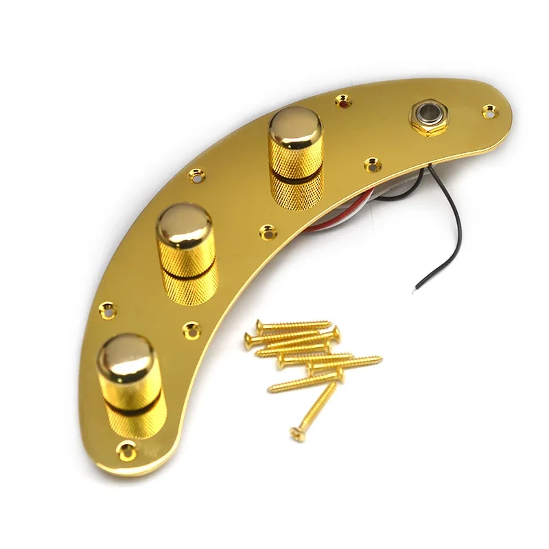 Pre-Wired Bass Control Plate with 2V1T, 250K Potentiometers 7 Pre-Wired Bass Control Plate with 2V1T, 250K Potentiometers - Image 7