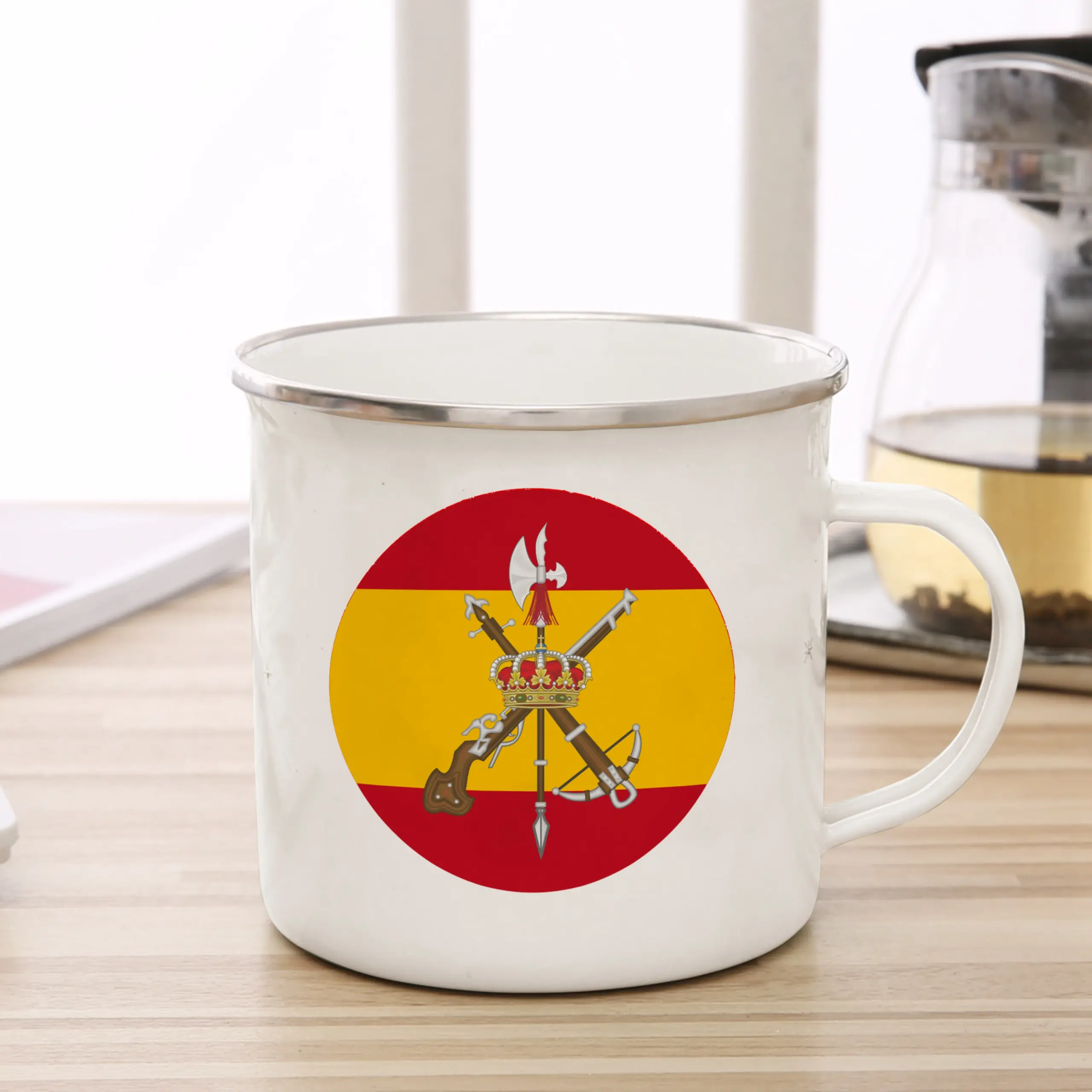 Spanish Legion Enamel Mug 11oz Vintage Collectible 3 Spanish Legion Enamel Mug 11oz Vintage Collectible - Image 3