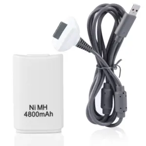 Xbox 360 Rechargeable Battery Kit with 4800mAh 8 Se6d3937b5e7b494aa2eb46a5198f864eC