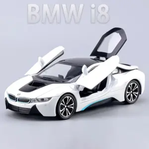 1:24 BMW i8 Diecast Supercar Model 12 Se6dedf310ee54487abd4e63aa3c4f8956