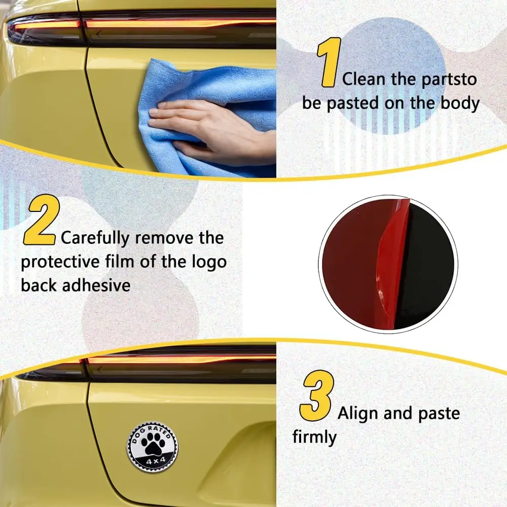 Dogs Badge Rated 3D Metal Car Emblem 6 Dogs Badge Rated 3D Metal Car Emblem - Image 6