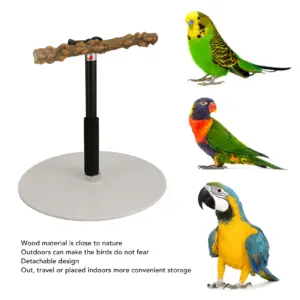 Adjustable Bird Perch Stand with Wooden Bar 8 Se6ef2d10296745a2b5584b42c975f0fbC