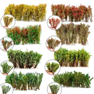 Miniature Model Bush Set for Dioramas 14 Se6f5d9ad76be458ba4e725725eb0cddbo