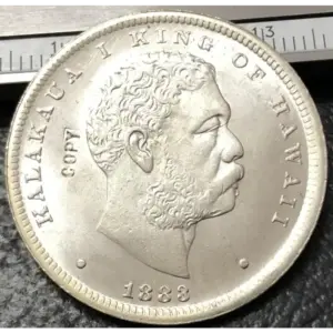 Vintage 1883 Hawaii 1/2 Kalakaua Replica Coin 4 Se6f99a9b000d4b63bb20d6d333cd27f5U