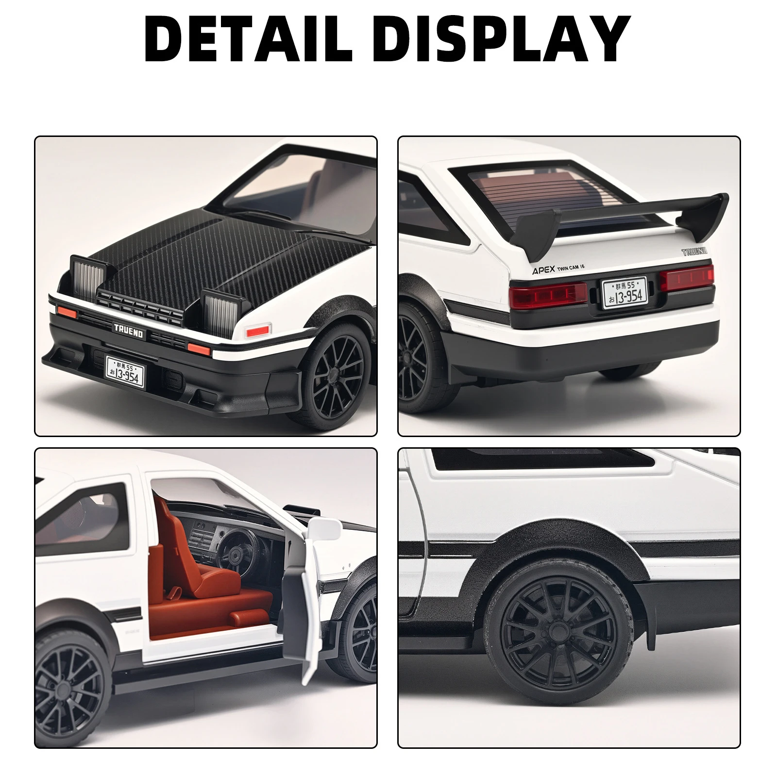 AE86 Drift Car 1:32 Alloy Diecast Model 3 AE86 Drift Car 1:32 Alloy Diecast Model - Image 3