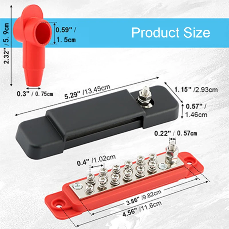 12-Point Power Busbar for 150A DC Systems 4 12-Point Power Busbar for 150A DC Systems - Image 4