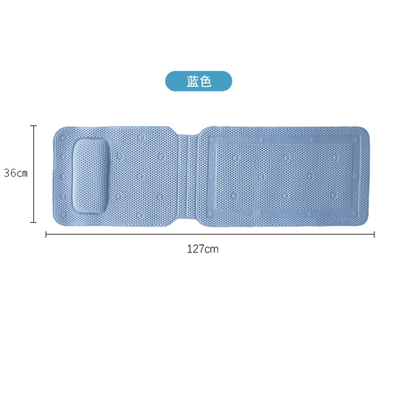 Extra-Long Anti-Slip Bathtub Shower Mat with Pillow 9 Extra-Long Anti-Slip Bathtub Shower Mat with Pillow - Image 9