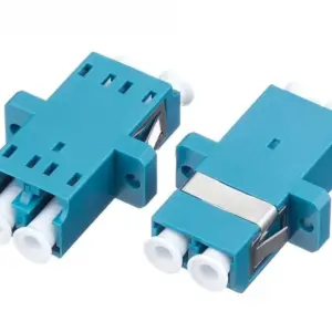 Blue LC-LC Duplex Fiber Optic Flange Adapter 8 Se7aa1e2198904df995ea09ce306b5732W