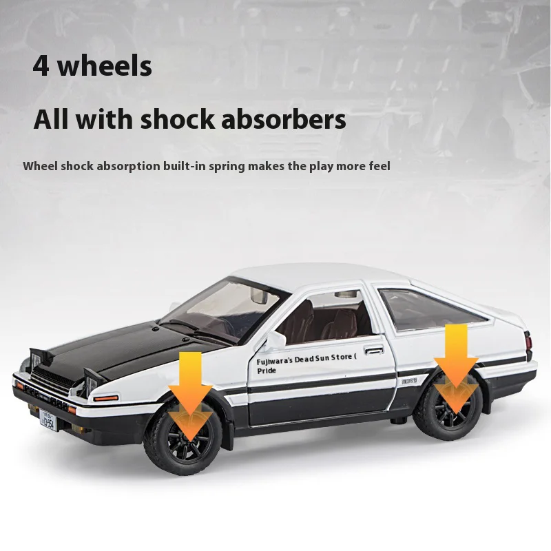 Toyota AE86 1:30 Scale Diecast Model Car 3 Toyota AE86 1:30 Scale Diecast Model Car - Image 3