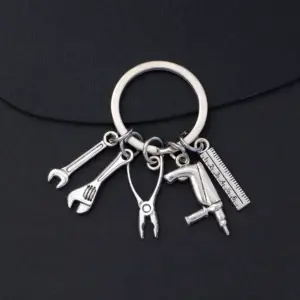 Mini Tools Keychain in Silver with 9 Colors 19 Se7ca96439cc145718420e3d506b27ce37