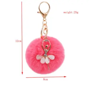 Rhinestone Ballerina Keychain for Women 12 Se7ed29ac05bb4f2b8c2d06141247ac29O