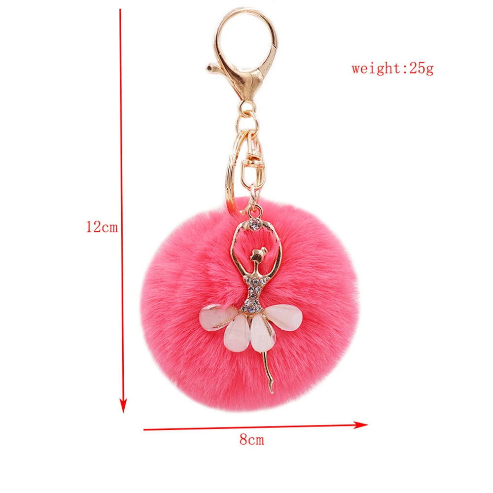 Rhinestone Ballerina Keychain for Women 3 Rhinestone Ballerina Keychain for Women - Image 3