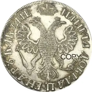 Peter the Great Metal Replica with Cyrillic Inscription 4 Se7f826718c6442b7adaa50def7129c57A