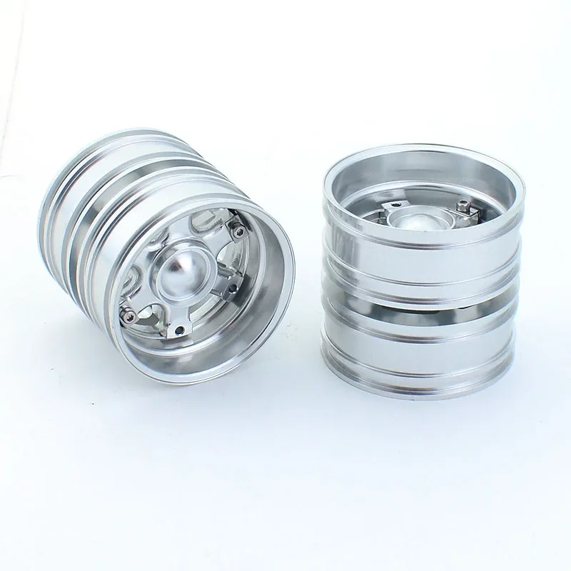 Metallic Rear Wheel Hub Rims for RC Trucks 4 Metallic Rear Wheel Hub Rims for RC Trucks - Image 4