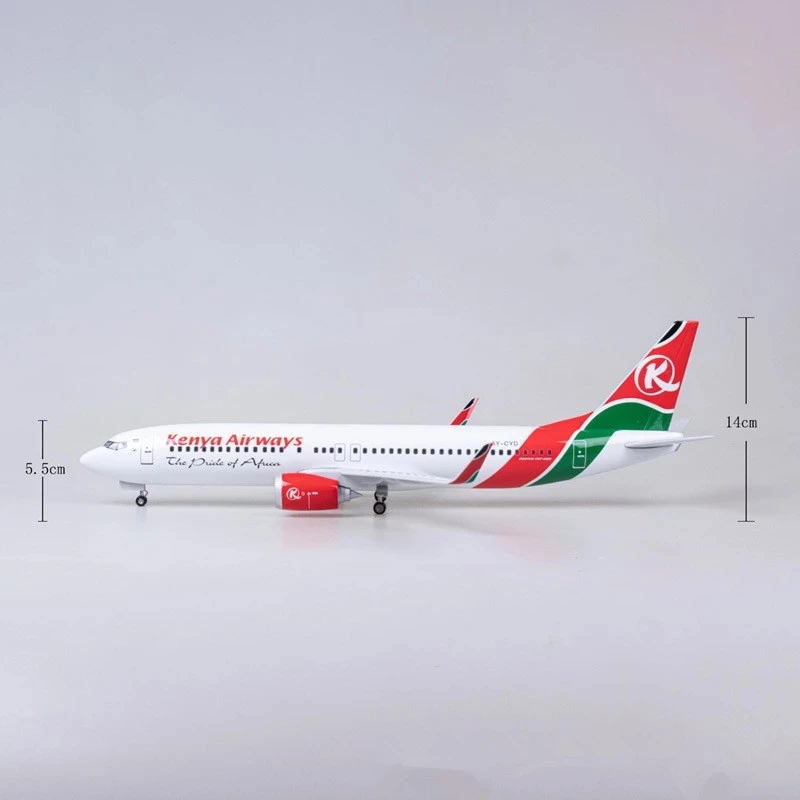 Kenya Airways B737 Max 1/85 Scale Model Aircraft 3 Kenya Airways B737 Max 1/85 Scale Model Aircraft - Image 3