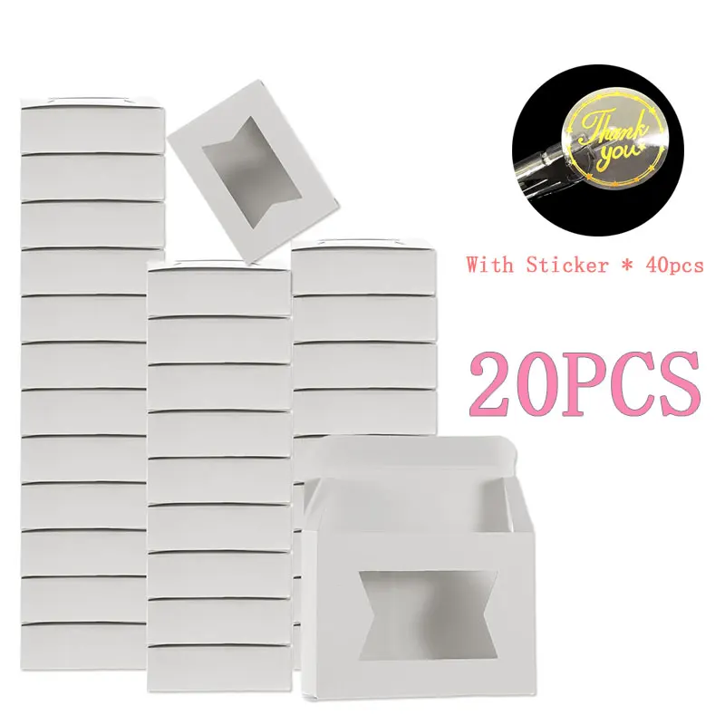 Mini Kraft Gift Boxes with Windows Set 7 Mini Kraft Gift Boxes with Windows Set - Image 7