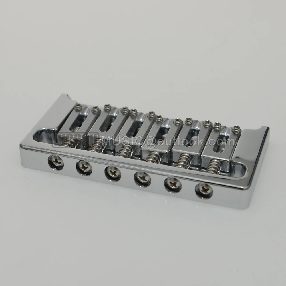 All-Brass Chrome Electric Guitar Bridge 2 All-Brass Chrome Electric Guitar Bridge - Image 2