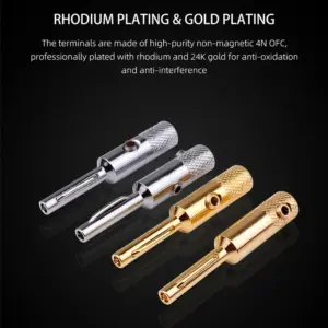 Premium ZHUJI Banana Plugs Set, 50 Pieces 12 Se891b5b2bac84fd98395a2a320cb70a53