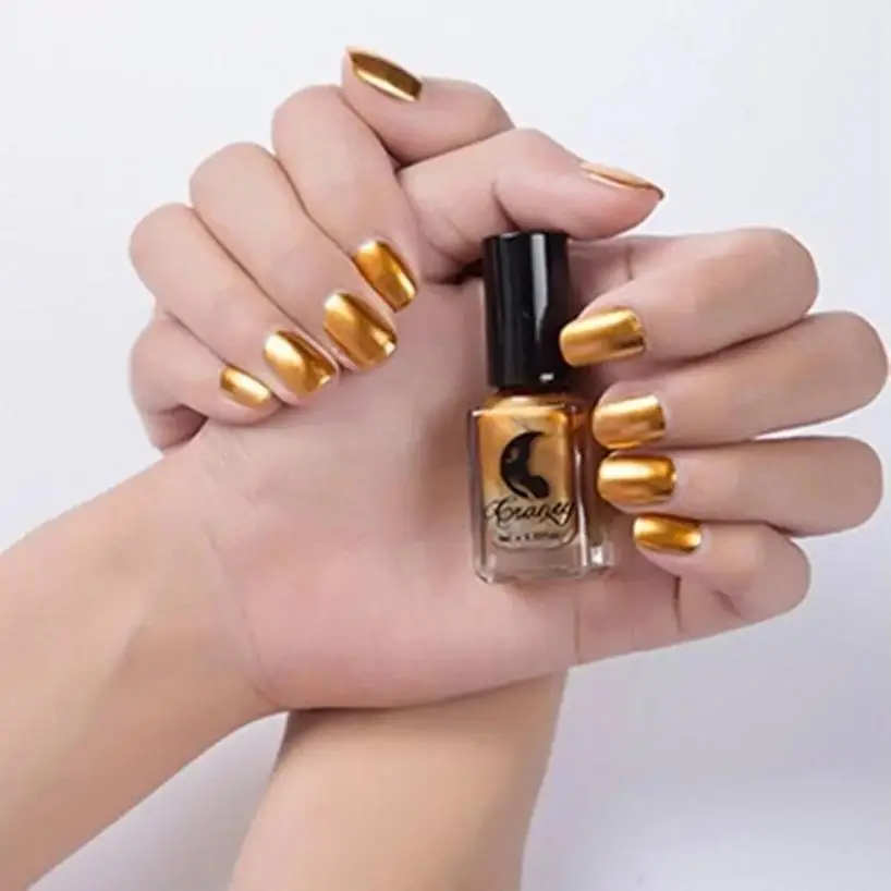 Mirror Silver Nail Polish - 6ml, Stainless Steel Finish 4 Mirror Silver Nail Polish - 6ml, Stainless Steel Finish - Image 4