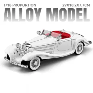 Vintage Silver 1:18 Diecast Car Model 17 Se8aa96c753a94c6db756459b7ea361b2n