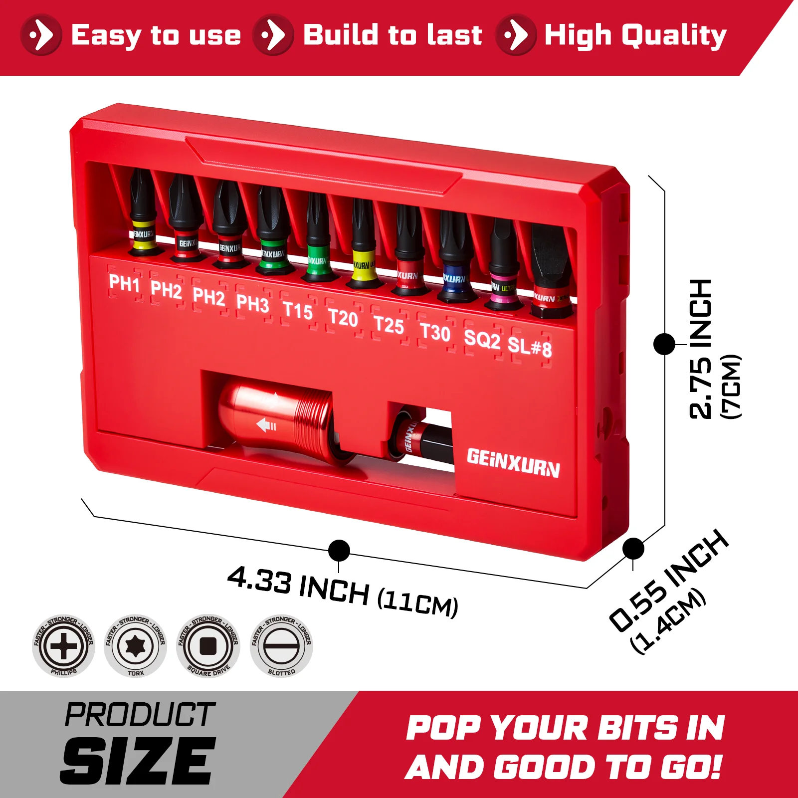 Impact Screwdriver Bits Set for Precision Work 2 Impact Screwdriver Bits Set for Precision Work - Image 2