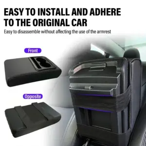 Luxury Car Armrest Cushion with Cup Holders 9 Se8d562bd5fe8465e8660975a3cd70540F