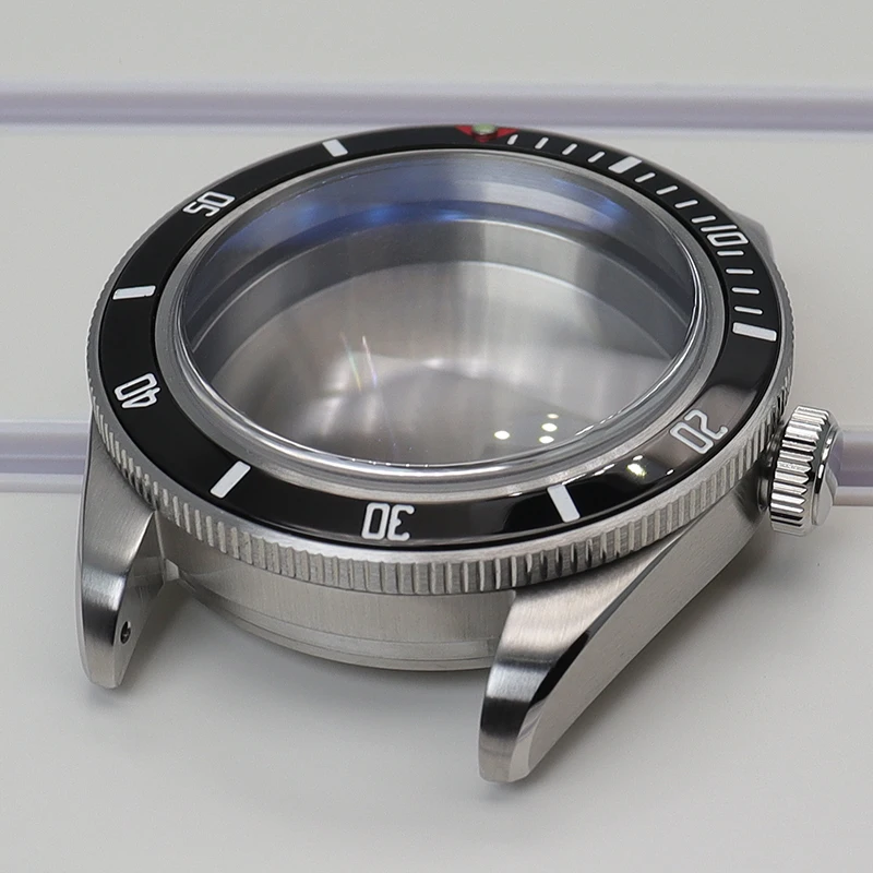 39mm Silver Diver's Watch Case for NH Movements 3 39mm Silver Diver's Watch Case for NH Movements - Image 3
